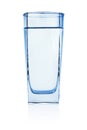 Glass of still clean water isolated on white background Royalty Free Stock Photo