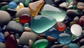 glass stones background abstract glasses shape breakage detail colored baltic beach bit broken clean closeup colours coloured