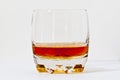 Glass of straight bourbon whiskey. Royalty Free Stock Photo