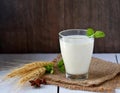 A glass of tasty Buttermilk