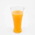 The glass of tasty pure orange juice Royalty Free Stock Photo