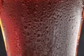 Glass of tasty red beer, closeup Royalty Free Stock Photo