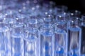 Glass test tubes Royalty Free Stock Photo