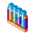 Glass Test Tubes On Tube Rack Biomaterial Vector Royalty Free Stock Photo