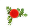 Glass of tomato Royalty Free Stock Photo