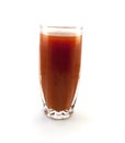 Glass of tomato juice