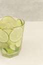 Glass of traditional brazilian drink caipirinha Royalty Free Stock Photo