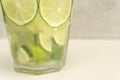 Glass of traditional brazilian drink, caipirinha Royalty Free Stock Photo