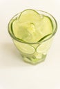 Glass of traditional brazilian drink, caipirinha with lemon Royalty Free Stock Photo