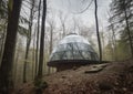 A glass treehouse in the style of water balloons