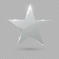 Glass Trophy Award.Star. Vector illustration Royalty Free Stock Photo