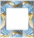 Glass twirls frame Royalty Free Stock Photo