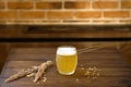 Glass of Unfiltered Wheat Beer Royalty Free Stock Photo