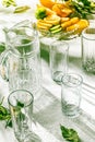 Glass utensils for summer juice cooking