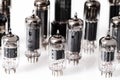 Glass vacuum radio tubes