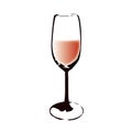 A glass (vector) Royalty Free Stock Photo
