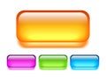 Glass vector button Royalty Free Stock Photo