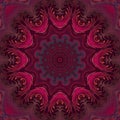 Glass vitrage mosaic kaleidoscopic pattern background