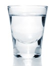 Glass with vodka