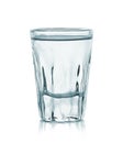 Glass of vodka isolated on white Royalty Free Stock Photo