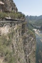 Glass Walkway at Shidu Beijing. Royalty Free Stock Photo