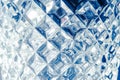 Glass wall texture, abstract blue background. Royalty Free Stock Photo