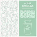 Glass waste recycling information booklet