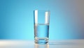 Half Full Glass of Water Royalty Free Stock Photo