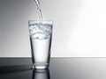 Glass of water, drink water in empty isolated background, AI generated Royalty Free Stock Photo