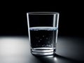 Glass of water, drink water in empty isolated background, AI generated Royalty Free Stock Photo