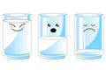 Glass of water.drink more water. graphic design concept of the benefits of drinking water, reasons to drink water