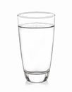 Glass Water Isolated With White Background