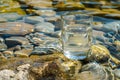 Glass of Water on Top of Rock