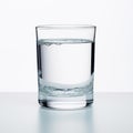 Minimal Retouching Glass Of Water On White Background Royalty Free Stock Photo