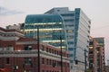 Glass waterfall design office building, Seattle, WA Royalty Free Stock Photo