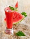 Glass of watermelon smoothie Royalty Free Stock Photo