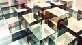 Glass Wave Dynamics Dynamic and abstract wavy background featuring transparent glass material