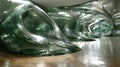 Glass Waves: An Immersive Art Installation Royalty Free Stock Photo