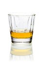 Glass of whiskey or brandy Royalty Free Stock Photo