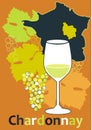 glass for white French wine - Chardonnay