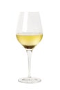 Glass of White Wine Isolated Royalty Free Stock Photo