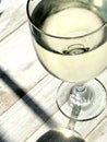 Glass of white wine Royalty Free Stock Photo