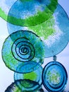 Glass wind chimes