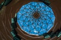 Glass window dome of a modern multi-storey building Royalty Free Stock Photo