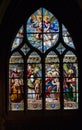 Glass Window Saint Severin Church Paris Royalty Free Stock Photo