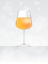 Glass of wine or beer or champagne vector illustration Royalty Free Stock Photo