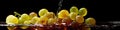 glass of wine grapes close-up. selective focus Royalty Free Stock Photo