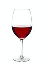 Glass of wine isolated over white Royalty Free Stock Photo