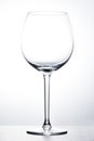 Glass of wine isolated white background