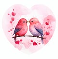 two love birds on valentine\'s day